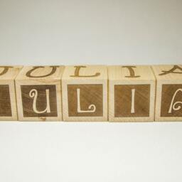 Personalized Wood Name Blocks Letter Custom For Nursery, Baby Shower, Christmas - thumbnail 3