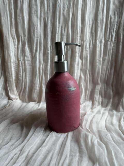 Dark Pink Liquid Soap Dispenser - image 1