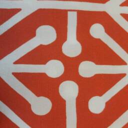 Aruba Orange Geometric Pillow Cover Indoor Outdoor - thumbnail 2