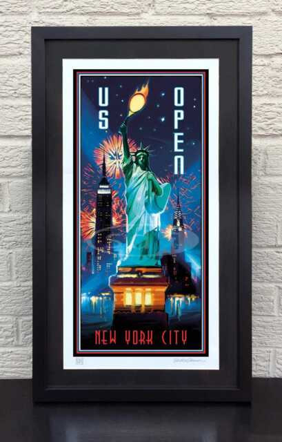 Us Open Tennis Sports Art Poster Print - image 1