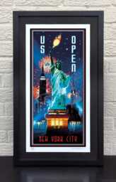 Us Open Tennis Sports Art Poster Print - thumbnail 1