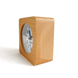 Alarm Clock Analog No Ticking Silent, Real Wood, Snooze Function, Large Face. Numbered Dial, Night Light, Gentle Alarm Sound - thumbnail 3