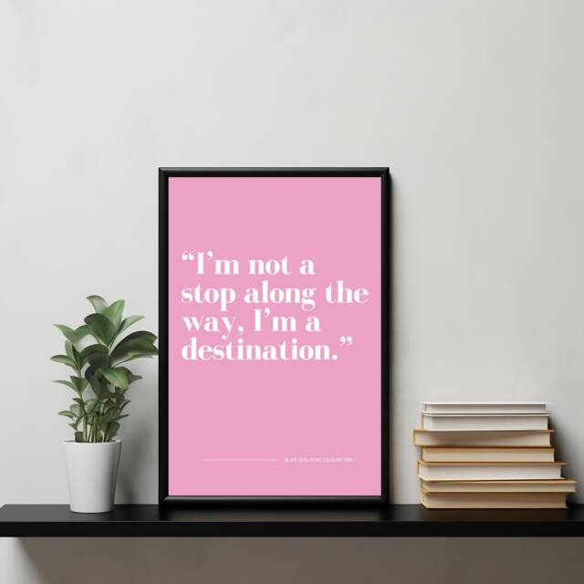 Gossip Girl Poster Print Blair Waldorf Gossip Girl Famous Quote Xoxo Fan Unique Gift For Her Tv Series Perfect - image 1