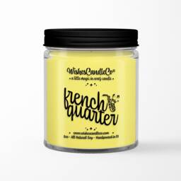 French Quarter 8Oz Candle With Free Pin Inside - Southern Louisiana New Orleans Port Magic Wishes Co Soy Gift - thumbnail 3