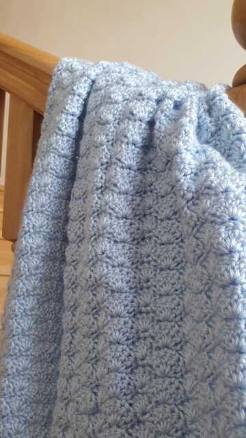 Crochet Shell Stitch Baby Blanket Pattern - PDF Download - image 1