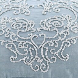 "Handmade Light Blue Euro Pillow Cover 24""x24""/26""x26" - thumbnail 2