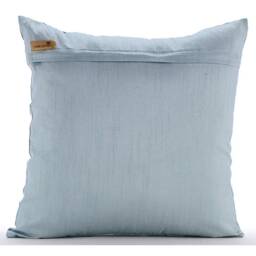 "Handmade Light Blue Euro Pillow Cover 24""x24""/26""x26" - thumbnail 3