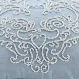 "Handmade Light Blue Euro Pillow Cover 24""x24""/26""x26" - thumbnail 2