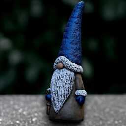 Concrete Nordic Gnome Statue Cement Elf Sculpture Stone Pixie Decoration Handmade Art Garden Ornament Scandinavian Figurine Lover Gift - thumbnail 3