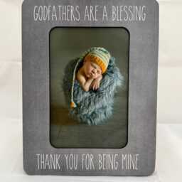 Godfathers Are A Blessing Gift For Godfather Picture Frame Personalized Baptism - thumbnail 4
