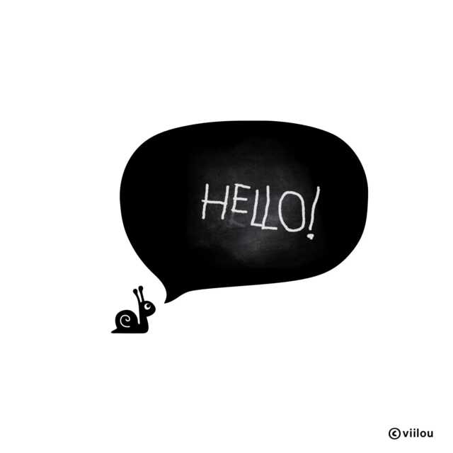 Chalkboard Wall Sticker Snail With Speech Bubble Stickers Blackboard Decals Kids Tattoos Children Chalkboards Nursery Room Decor - image 1