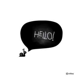 Chalkboard Wall Sticker Snail With Speech Bubble Stickers Blackboard Decals Kids Tattoos Children Chalkboards Nursery Room Decor - thumbnail 1