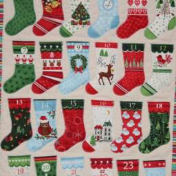 Advent Calendar Christmas Stockings, Scandinavian Wall Hanging, Holiday Decor, Decoration - thumbnail 3