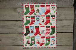 Advent Calendar Christmas Stockings, Scandinavian Wall Hanging, Holiday Decor, Decoration - thumbnail 1