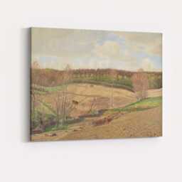 Traditional Farm Fields With Horses Countryside Landscape Canvas Wall Art Print Decor Picture Ready To Hang - thumbnail 4