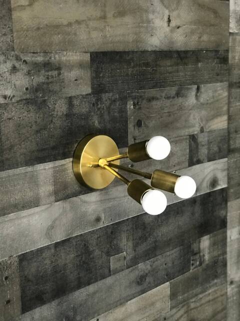 Athena Modern 3 Light Sputnik Mid Century Industrial Vanity Bathroom Sconce - image 1