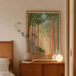 Bamboo Forest Poster, Japanese Landscape Print, Botanical Wall Art - thumbnail 2