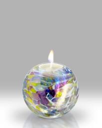 Handmade Mouth Blown Friendship Votive By Nobile Glassware