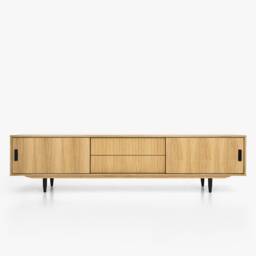Mid-Century Sideboard, Dresser, Commode, Credenza Made Of Oak Vaneer - Livlo D-S01