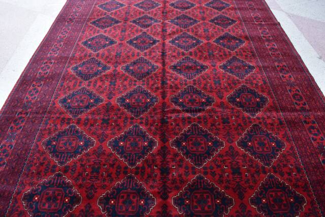 Afghan Bukhara Rug, High Quality Handmade Khal Muhammadi Large Area Tribal Turkmen Living Room Rug - image 1