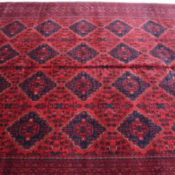 Afghan Bukhara Rug, High Quality Handmade Khal Muhammadi Large Area Tribal Turkmen Living Room Rug - thumbnail 2