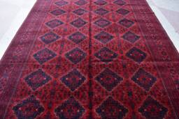 Afghan Bukhara Rug, High Quality Handmade Khal Muhammadi Large Area Tribal Turkmen Living Room Rug - thumbnail 1