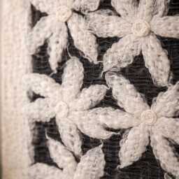 Hand Felted Silk Wool Tapestry Wall Hanging, Floral Fiber Art Textile Art, Handmade Boho Decor, Modern 60x80 cm - thumbnail 2