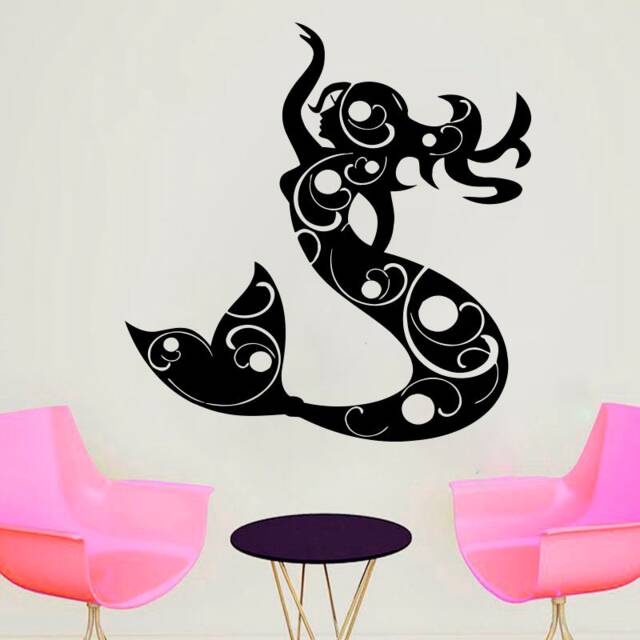 Mermaid Wall Decal Removable Vinyl Art 4319 - image 1