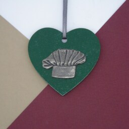 Chef Hat Christmas Tree Decoration - Ornament Cooking Baking Hanging Foodie Gift - thumbnail 2