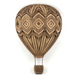 "Layered 3D Wood Art - ""Diamond Hot Air Balloon" - thumbnail 1