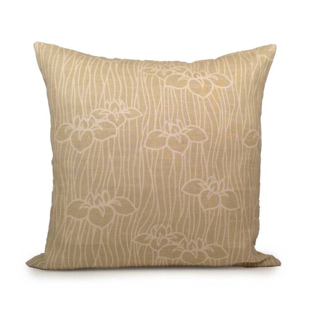 Light Mustard Yellow & Off White Designer Pillow, Decorative Throw Pillow Cover, Cushion Covers, Toss Linen Boutique Pillows - image 1