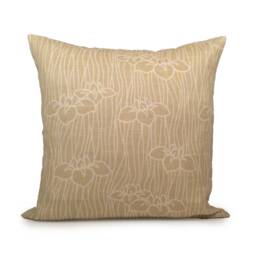 Light Mustard Yellow & Off White Designer Pillow, Decorative Throw Pillow Cover, Cushion Covers, Toss Linen Boutique Pillows - thumbnail 1
