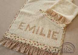 Gift Set Towel With Bag, Name Embroidery, Emilie, Gift Idea, Gift, Birthday