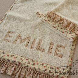 Gift Set Towel With Bag, Name Embroidery, Emilie, Gift Idea, Gift, Birthday - thumbnail 3