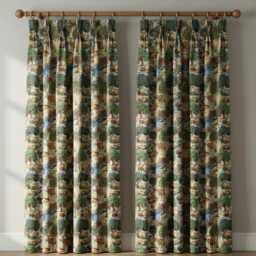 Custom Made William Morris Woodland Forest Blackout/Lining Curtains Pinch /Triple/Double Pleat - thumbnail 1