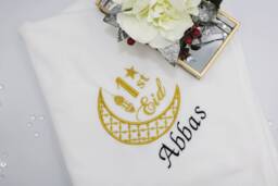 My 1st Eid Personalised Baby Blanket, Eid/ Ramadan Gift For Babies, Islamic Gift, First My
