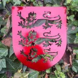 England Three Lions Historic Badge, Steel Football Wall Art - thumbnail 2