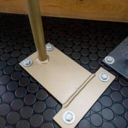 Industrial Steel Bathroom Decor - Toilet Roll Holder - thumbnail 3