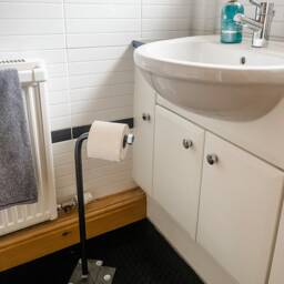 Industrial Steel Bathroom Decor - Toilet Roll Holder - thumbnail 4