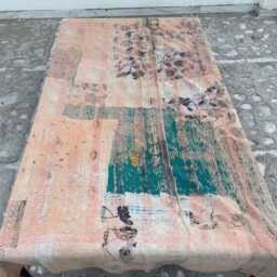 Traditional Block Print Patchwork Kantha Quilt - Soft Cotton Handmade Bedding - thumbnail 2