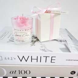 Cherry Blossom Candle -Birthday Gift Gift - Coco Soy Petit Votive Blossom Flower Cotton Wick 90G Luxury Boxed - thumbnail 3