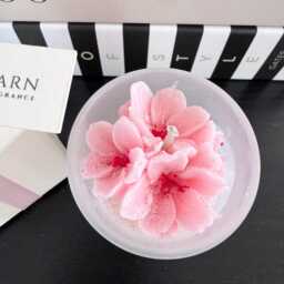 Cherry Blossom Candle -Birthday Gift Gift - Coco Soy Petit Votive Blossom Flower Cotton Wick 90G Luxury Boxed - thumbnail 4