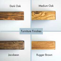 Handmade Solid Wood Bookcase, Chunky Rustic Display Shelf - thumbnail 3