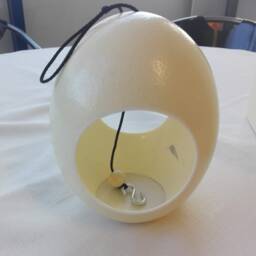 Special Gift Idea - Genuine Ostrich Egg Bird Feeder Unique Accessory To Any Garden - thumbnail 4