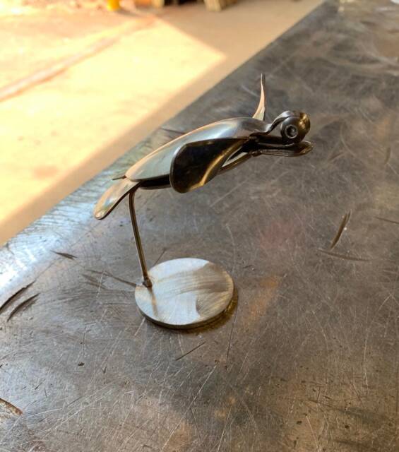 Sea Turtle Silverware Sculpture