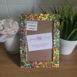 Autumn/Fall Coloured Maple Leaf Glitter Photo Frame 4 X 6 Inches - thumbnail 4