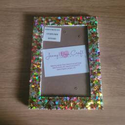 Autumn/Fall Coloured Maple Leaf Glitter Photo Frame 4 X 6 Inches - thumbnail 3