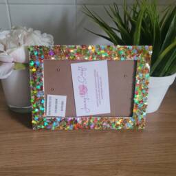 Autumn/Fall Coloured Maple Leaf Glitter Photo Frame 4 X 6 Inches - thumbnail 2
