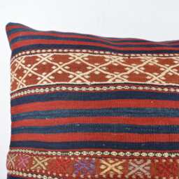 "Kilim Pillow 24x24 Inc , Wool Kilim Cousin From Anatolia, 24""x24" - thumbnail 2