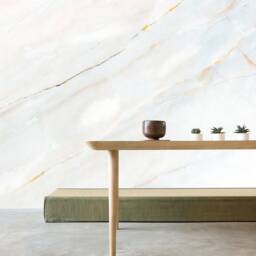 Blush Marble Texture Wall Mural, Rose Close-Up Wallpaper, Art Pink Marbling Nursery & Room D??cor, Art - thumbnail 2